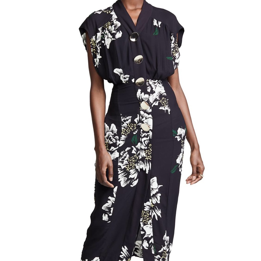 Paper London Floral Midi Dress